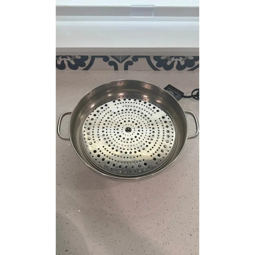 Vintage Farberware 344A 12” Electric Skillet Steamer Dome Lid Cord USA